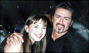 Celebrity pals: Charlotte Church with George Michael
